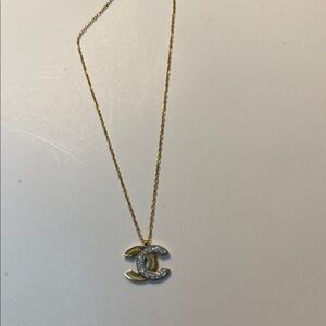Gold and Silver Pendant Necklace